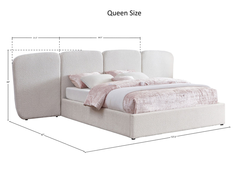 Shiloh Boucle Platform Bed