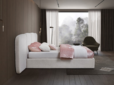 Shiloh Boucle Platform Bed