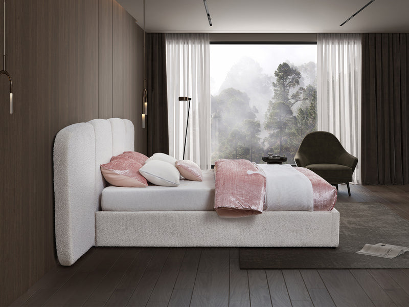 Shiloh Boucle Platform Bed