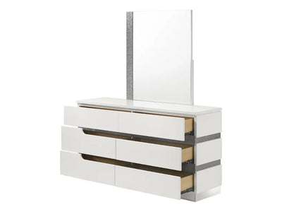 Smart B69 63" Wide 6 Drawer Dresser With Mirror