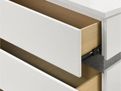 Smart B69 63" Wide 6 Drawer Dresser With Mirror