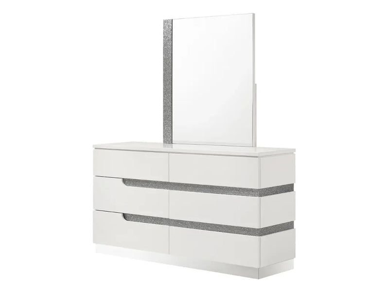 Smart B69 63" Wide 6 Drawer Dresser With Mirror