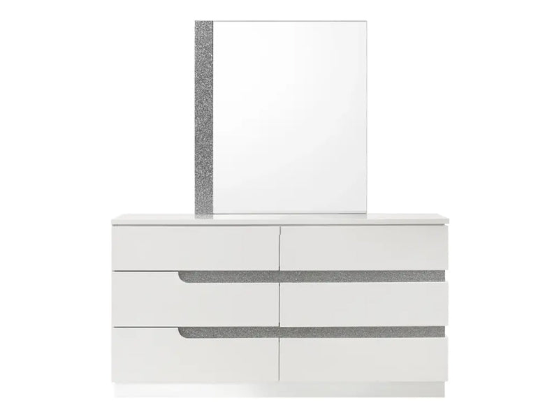Smart B69 63" Wide 6 Drawer Dresser With Mirror