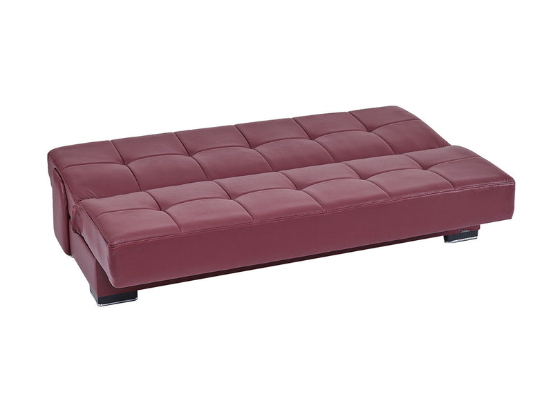 Soho 75" Wide Leather Convertible Loveseat