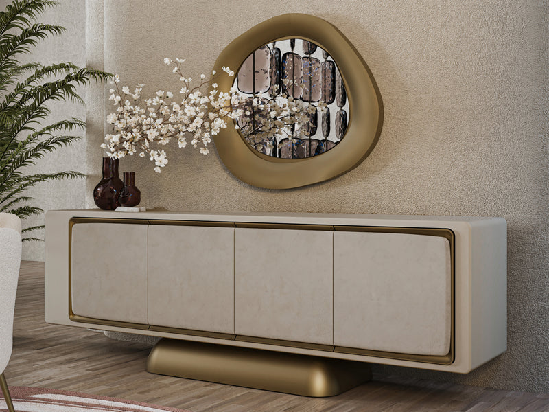 Soho Mazzi 94.5" Wide Buffet With Mirror