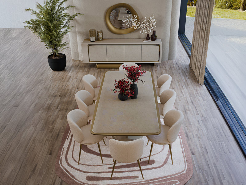 Soho Mazzi 94.5" Wide Buffet With Mirror