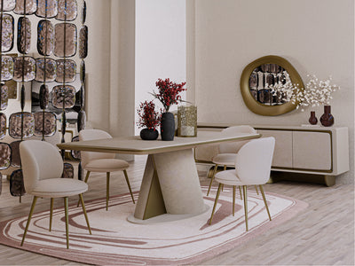 Soho Mazzi 94.5" Wide Buffet With Mirror