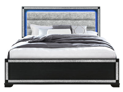 Soleil LED Headboard Platform Bed