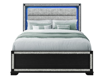 Soleil LED Headboard Platform Bed
