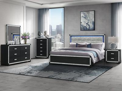 Soleil 26.7" Tall 2 Drawer Nightstand