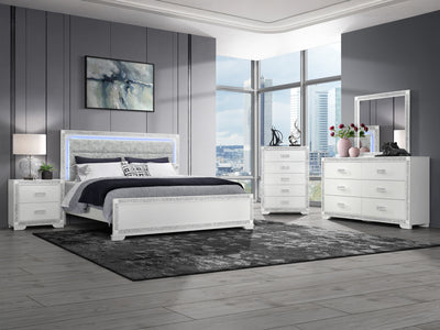 Soleil 26.7" Tall 2 Drawer Nightstand