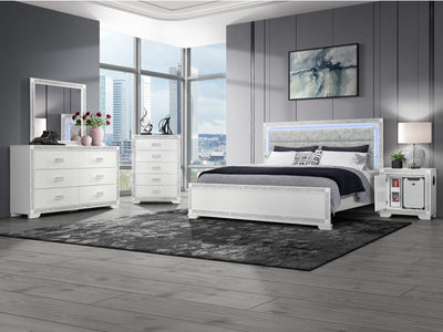 Soleil 62" Wide 6 Drawer Dresser With Mirror