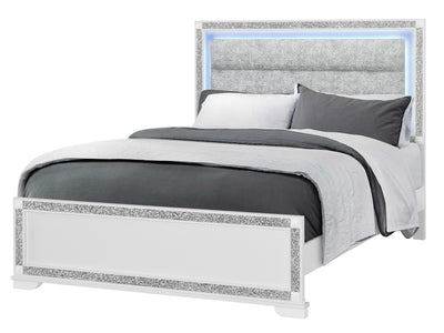 Soleil LED Headboard Platform Bed