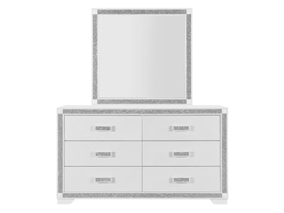 Soleil 62" Wide 6 Drawer Dresser With Mirror