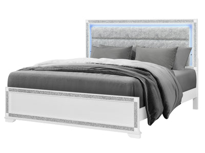 Soleil LED Headboard Platform Bed
