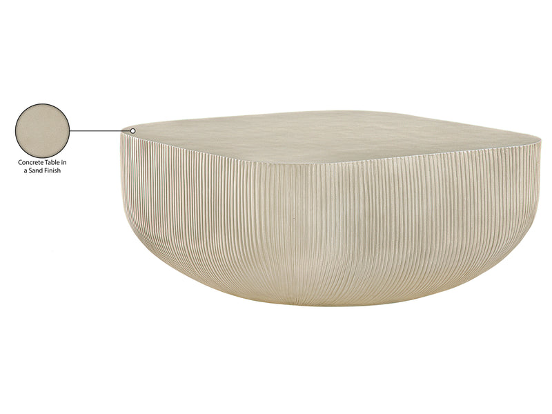 Sonara 36" Wide Fiber-Reinforced Concrete Coffee Table