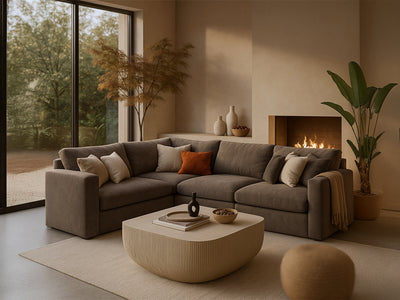 Sonara 36" Wide Fiber-Reinforced Concrete Coffee Table