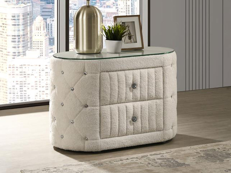 Sonya 22" Tall 2 Drawer Nightstand