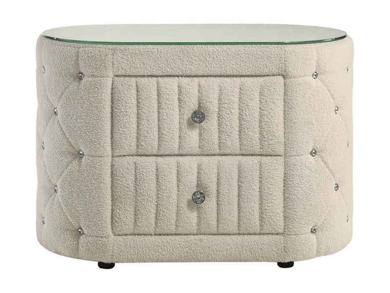 Sonya 22" Tall 2 Drawer Nightstand
