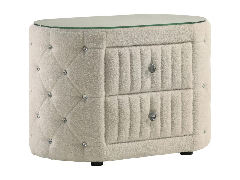 Sonya 22" Tall 2 Drawer Nightstand