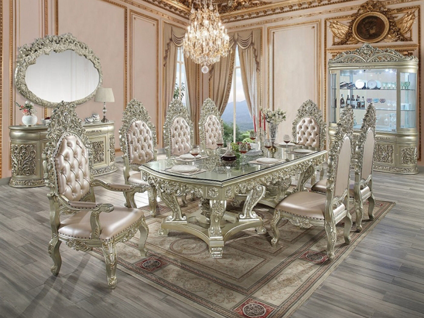 Sorina 8 Person Dining Room Set – Istanbul Furniture - Home of Unique ...