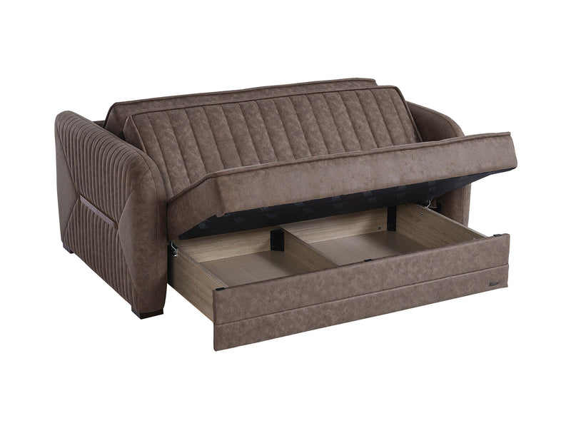 Speedy Microsuede Convertible Living Room Set