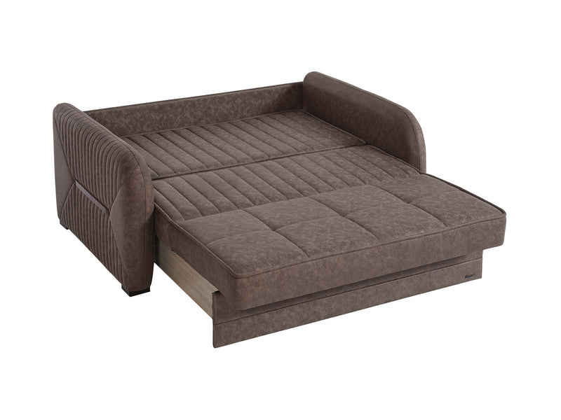 Speedy Microsuede Convertible Living Room Set