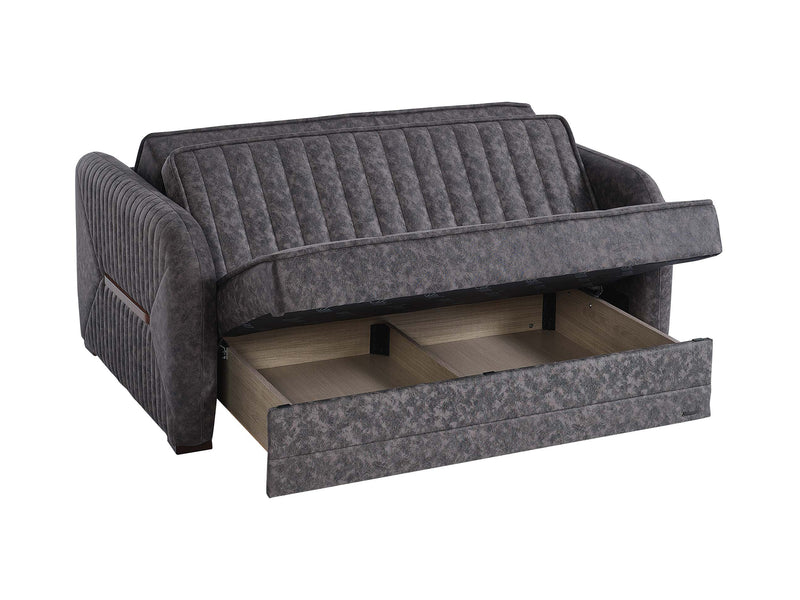 Speedy Microsuede Convertible Living Room Set