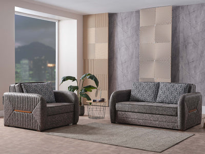 Speedy Microsuede Convertible Living Room Set
