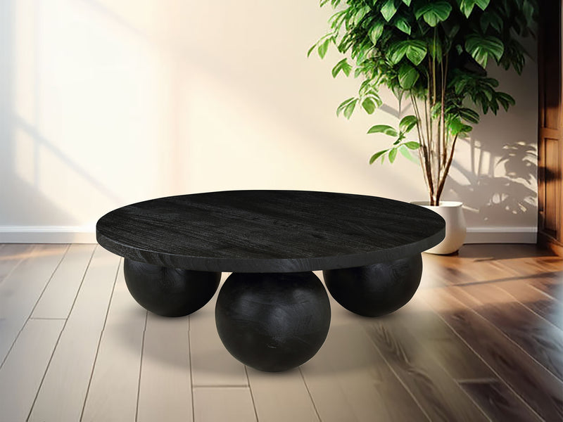 Spherical 39" Wide Round Coffee Table