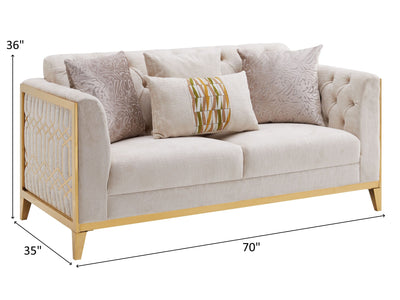 Stella 70" Wide Tufted Loveseat