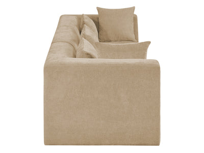 Stellar 114" Wide Chenille Fabric Upholstered Modular Sofa