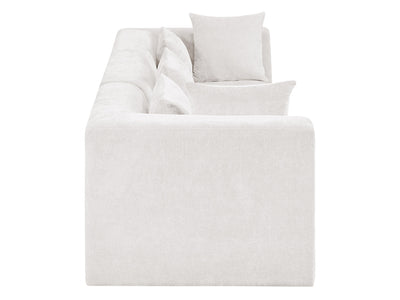 Stellar 114" Wide Chenille Fabric Upholstered Modular Sofa