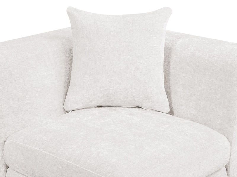 Stellar 114" Wide Chenille Fabric Upholstered Modular Sofa