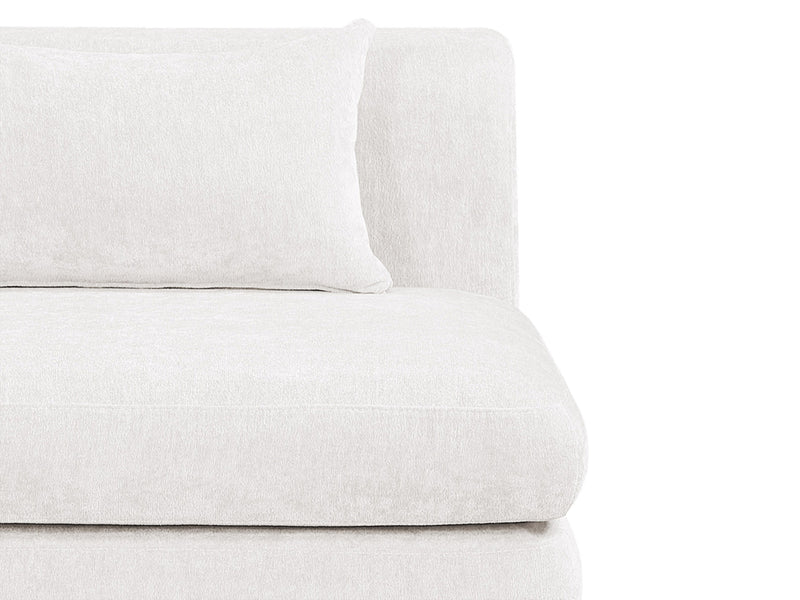 Stellar 114" Wide Chenille Fabric Upholstered Modular Sofa