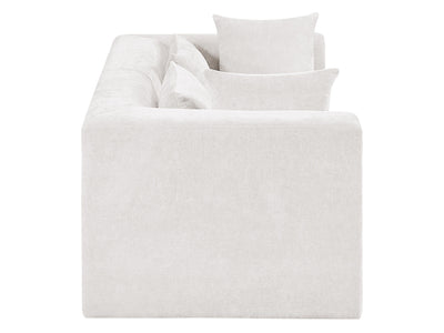 Stellar 76" Wide Chenille Fabric Upholstered Modular Loveseat