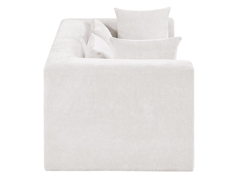 Stellar 76" Wide Chenille Fabric Upholstered Modular Loveseat