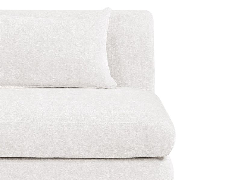 Stellar 76" Wide Chenille Fabric Upholstered Modular Loveseat