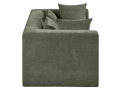 Stellar 76" Wide Chenille Fabric Upholstered Modular Loveseat