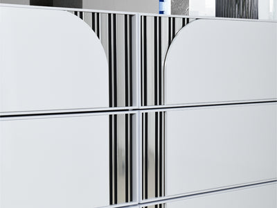 Talia 64" Wide 6 Drawer Dresser With Mirror