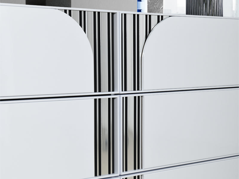 Talia 64" Wide 6 Drawer Dresser With Mirror