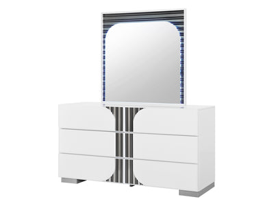 Talia 64" Wide 6 Drawer Dresser With Mirror