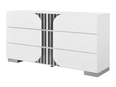 Talia 64" Wide 6 Drawer Dresser With Mirror