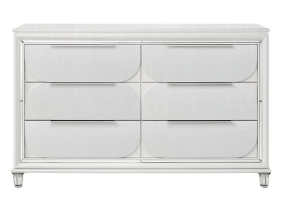 Tarian 64.3" Wide 6 Drawer Dresser With Mirror
