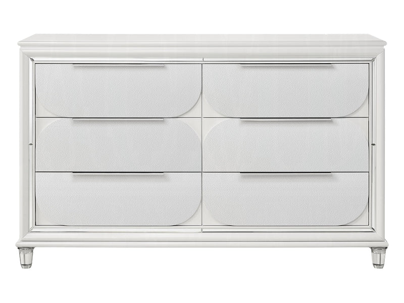 Tarian 64.3" Wide 6 Drawer Dresser With Mirror