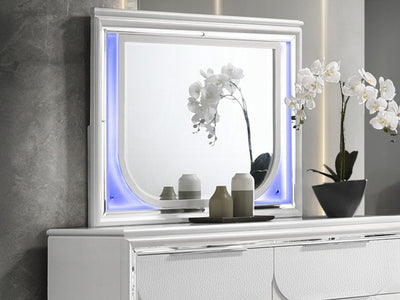 Tarian 64.3" Wide 6 Drawer Dresser With Mirror