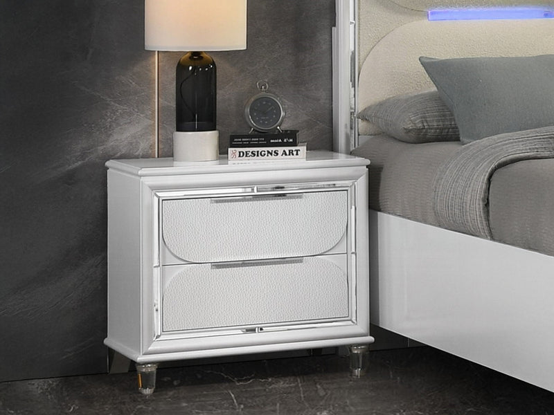 Tarian 28.5" Tall 2 Drawer Nightstand