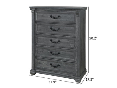 Tatum 37.9" Wide 5 Drawer Chest