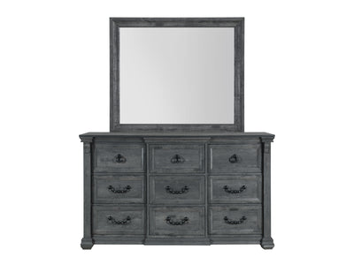 Tatum 63.9" Wide 9 Drawer Dresser With Mirror