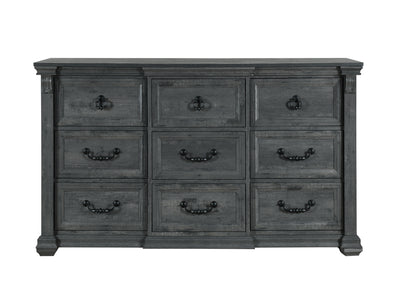 Tatum 63.9" Wide 9 Drawer Dresser With Mirror